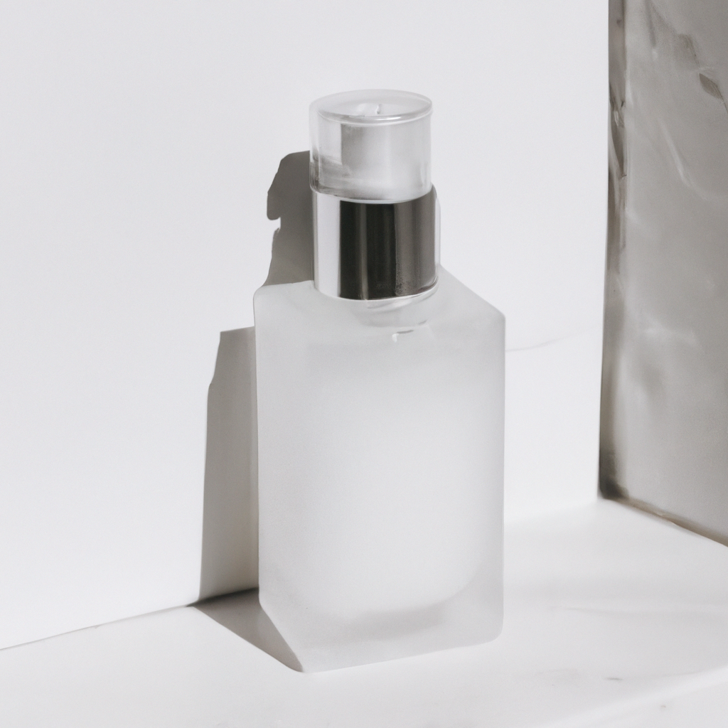 제품 미니멀 샘플, 화이트 배경에 소프트 섀도우가 있는 코스메틱 제품 촬영